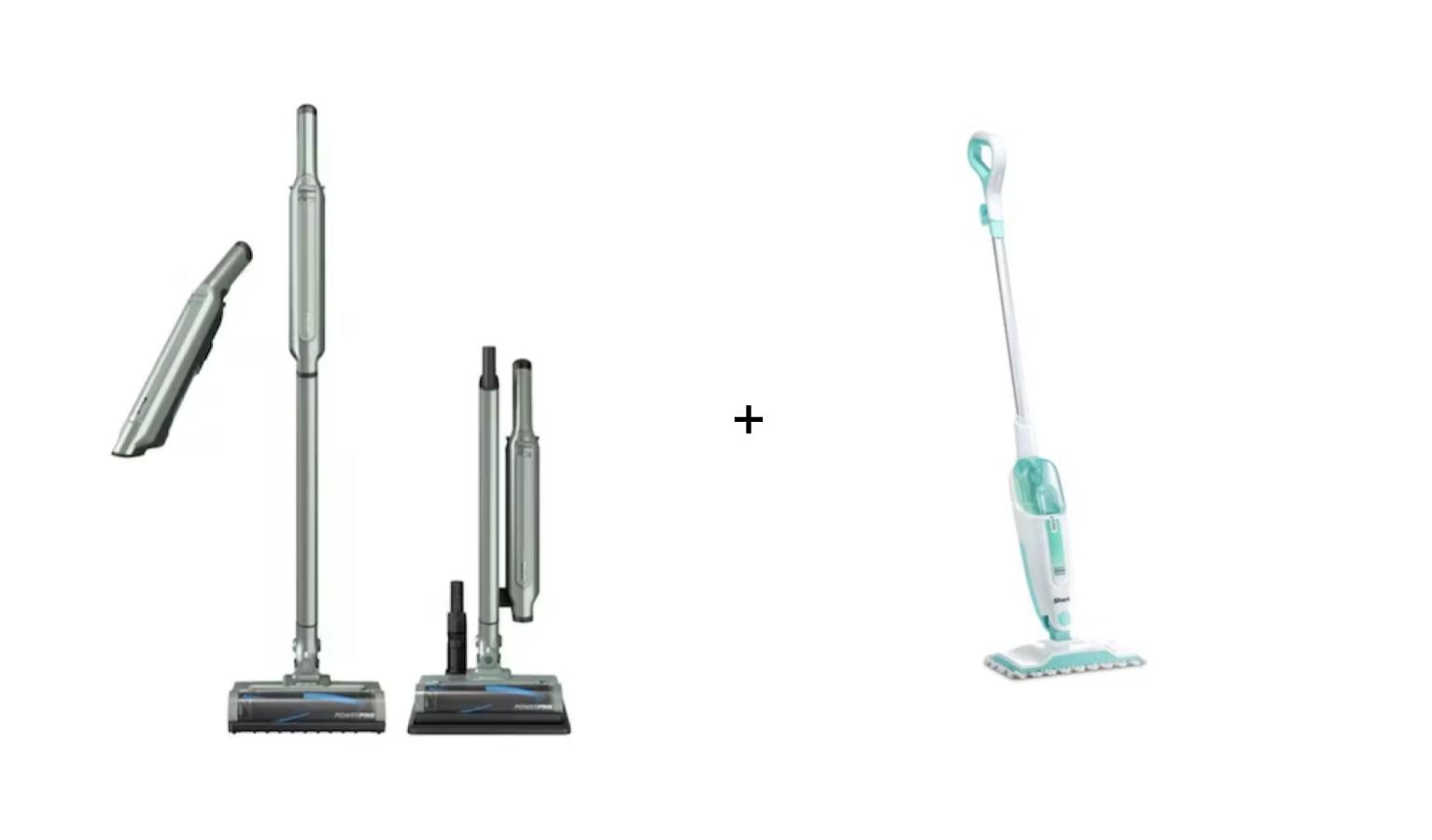 Shark Bundle WS-632 Cordfree Handheld Vacuum - Sage + S1000 Steam Mop