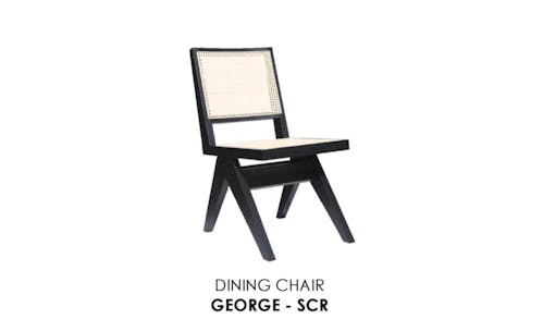 George Dining Chair - Black + Natural