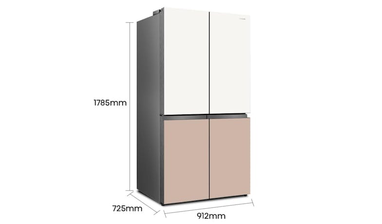 Hisense 4 Door Inverter 720L Refrigerator (RQ-768N4AW-KU)