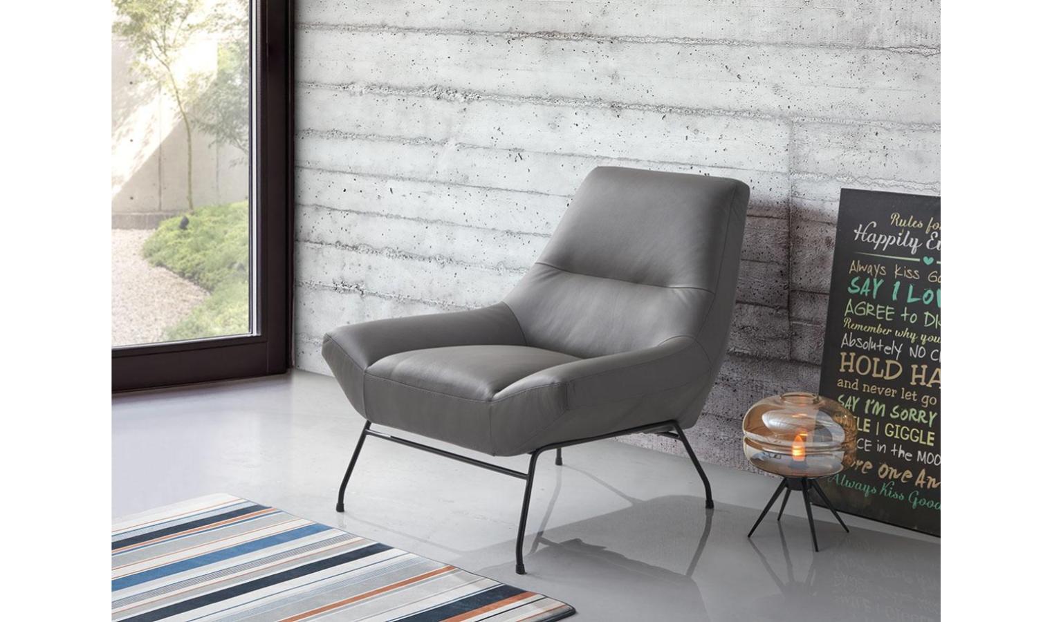 Lela Leather Arm Chair Dark Grey Harvey Norman Malaysia