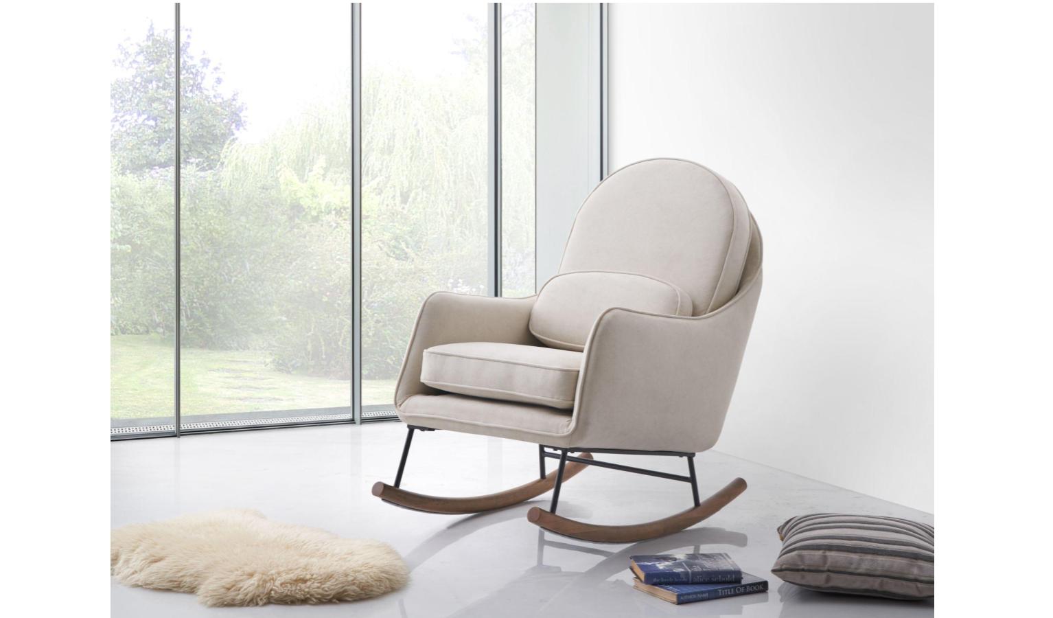 Lena Rocking Chair Beige Harvey Norman Malaysia