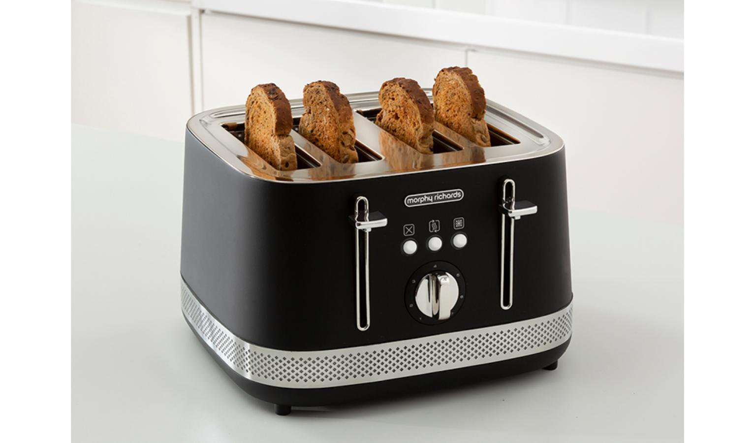 Morphy Richards Illumination 4 Slice Toaster Black 248020 Harvey Norman Malaysia