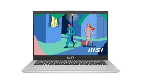 MSI Modern 14 (Core i3, 8GB/512GB, Windows 11) 14-inch Laptop - Urban Silver (C11M-043MY)