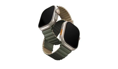 Uniq Revix 49/45/44/42mm Reversible Apple Watch Strap - Moss Green