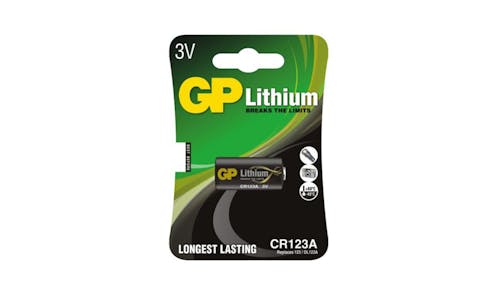 GP Lithium Battery CR123 New Pro Jacket