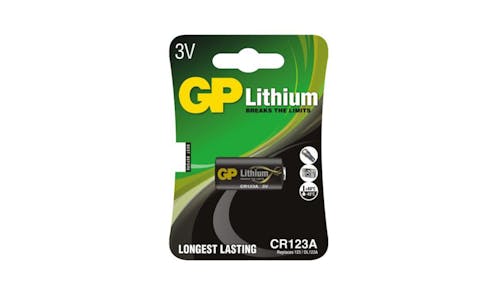 GP Lithium Battery CR123 New Pro Jacket