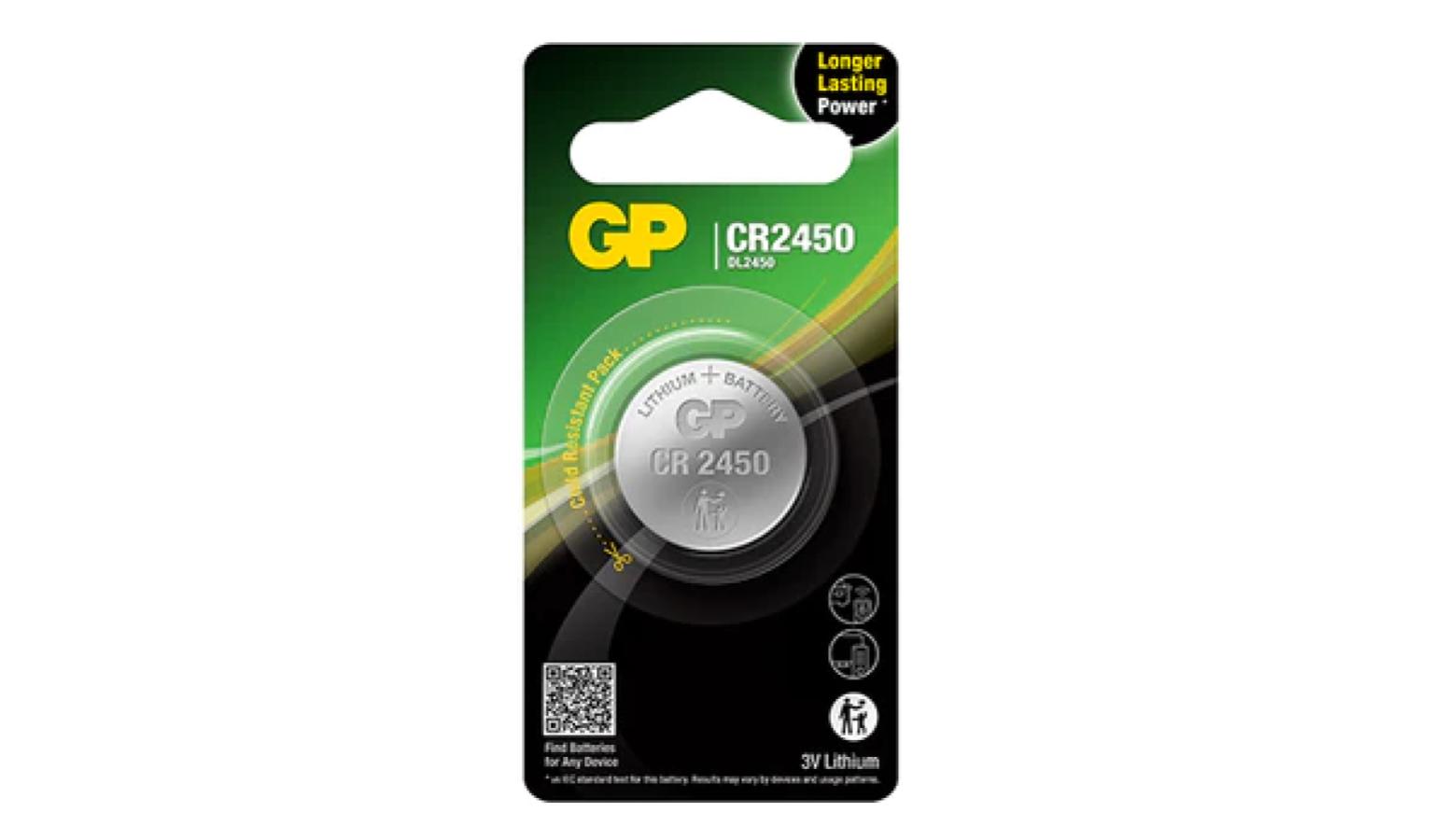 GP Lithium Coin Battery CR2450