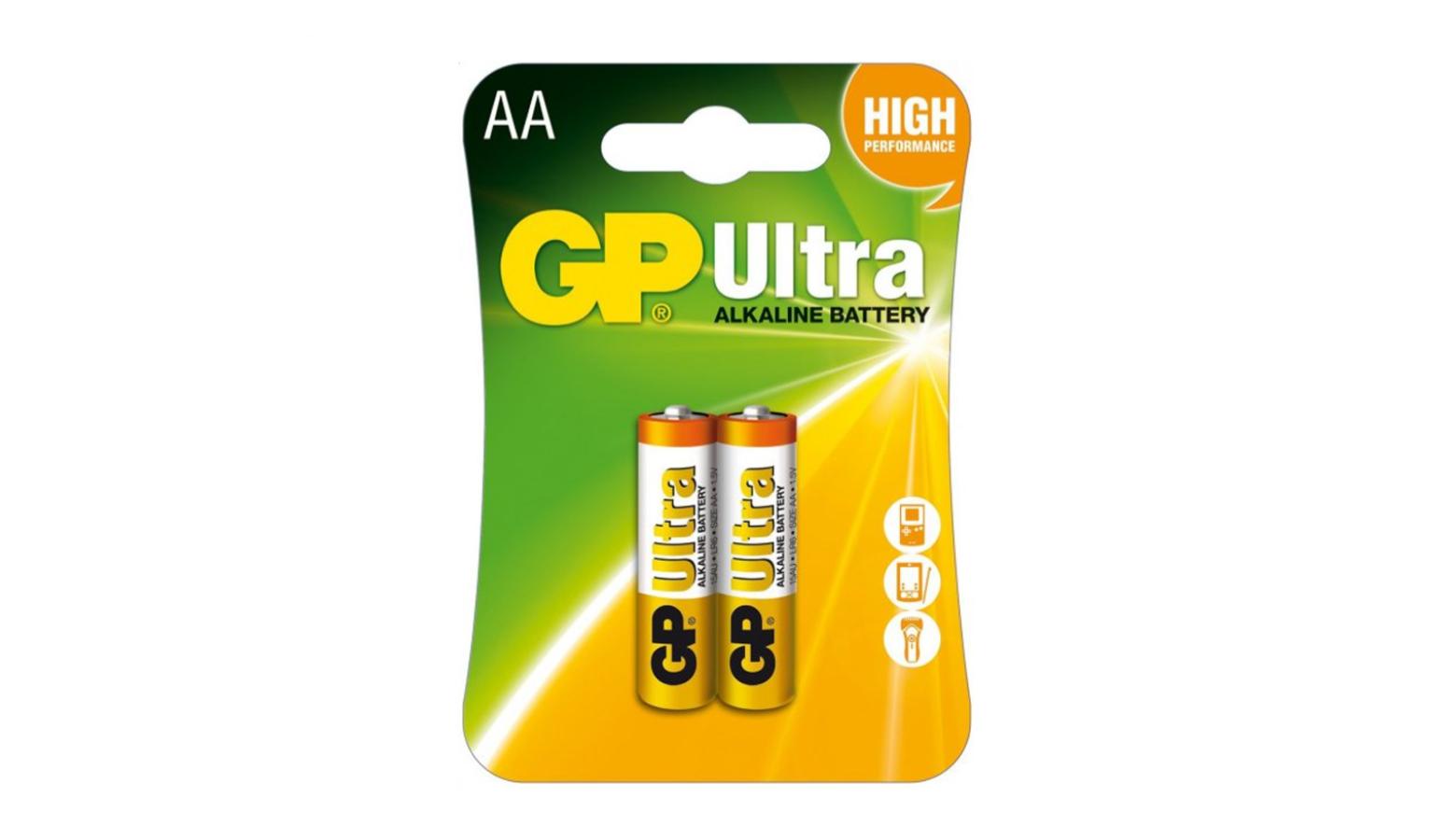 GP Ultra Alkaline Battery 2S AA