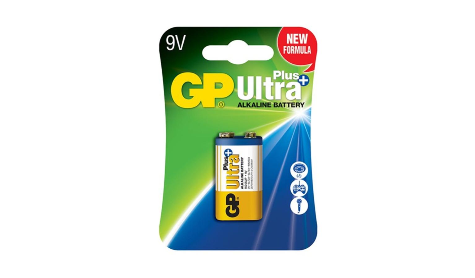 GP Ultra Plus Alkaline Battery 9V