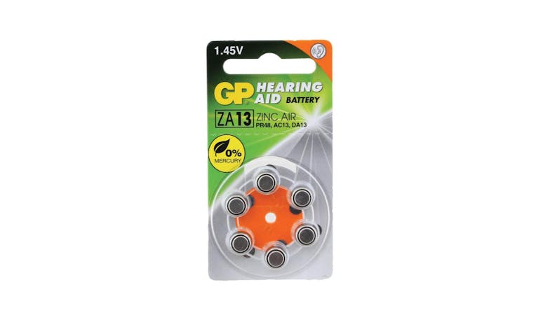 GP Zinc Air ZA13 Hearing Aid Battery