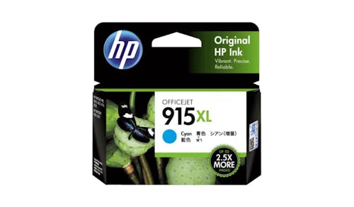 HP 915XL High Yield Original Ink Cartridge - Cyan
