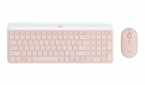 Logitech MK470 Slim Wireless Keyboard and Mouse Combo - Rose