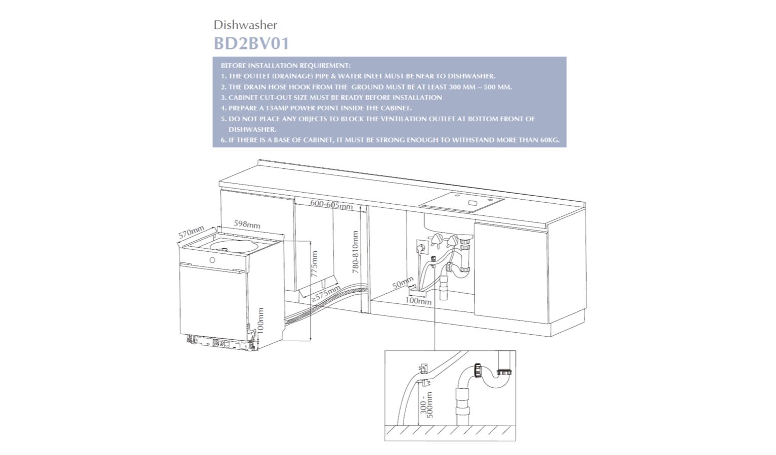 Fotile BD2BV01 Dishwasher Harvey Norman Malaysia
