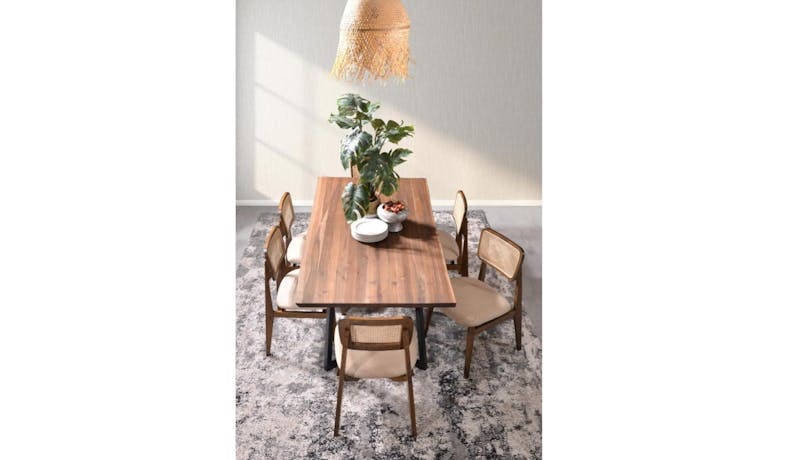 Osa 5ft Rectangle Dining Table - Chocolate