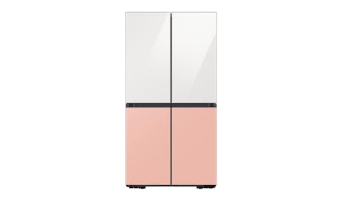 Samsung 667L 4-Door Refrigerator with Bespoke Design - Clean White + Clean Peach (RF59CB0T03P/ME)
