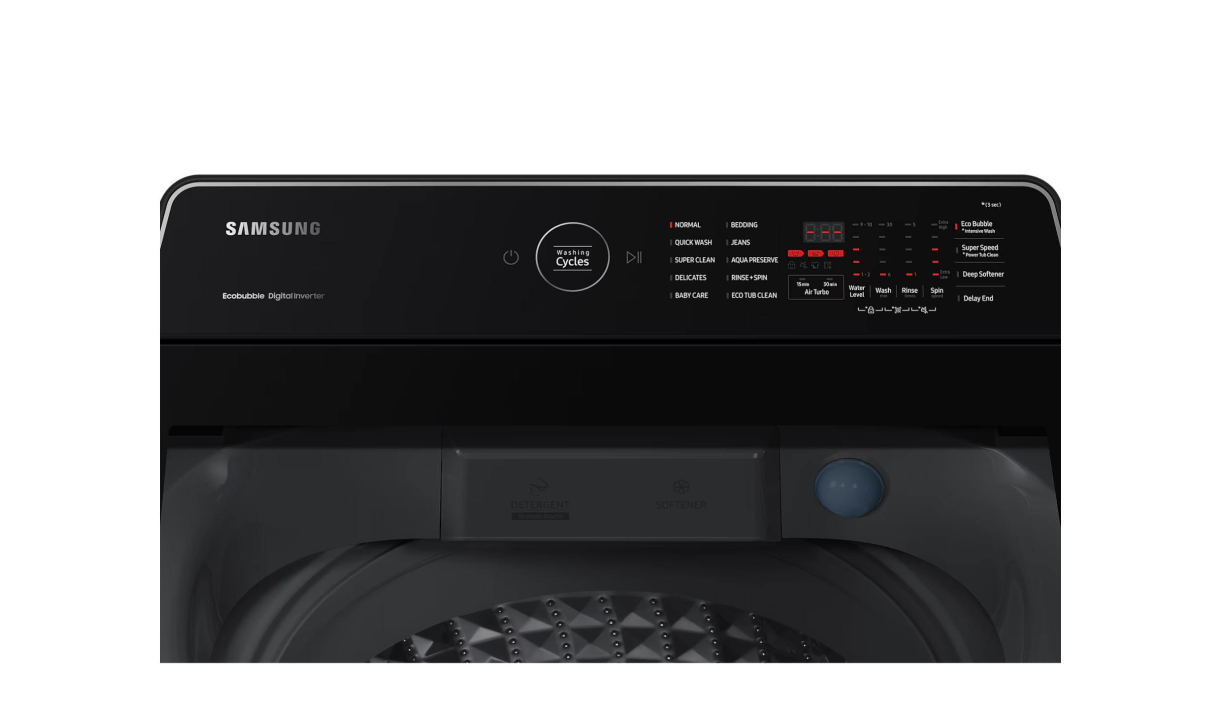 Samsung WA11CG5745BYFQ 11KG Top Load Washer Harvey Norman Malaysia