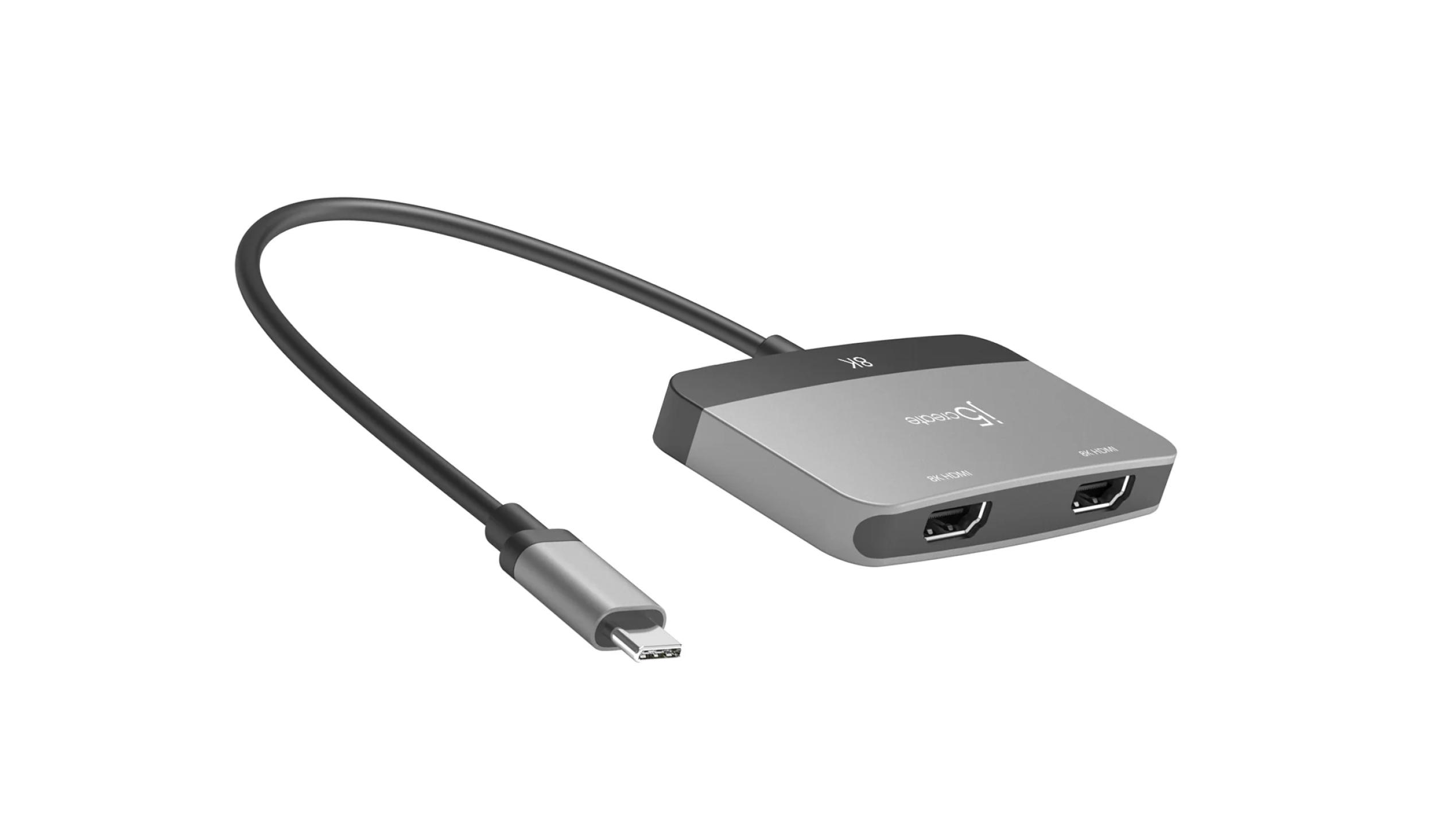 J5 Create JCA465 8K USBC® to Dual HDMI™ Display Adapter Harvey