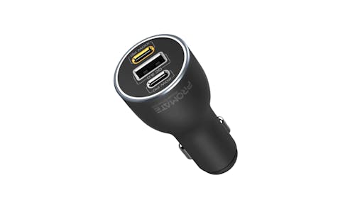 Promate PowerDrive-120 120W RapidCharge™ Car Charger with Dual Power Delivery and Quick Charge Ports