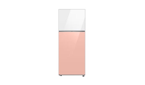 Samsung Bespoke 427L Top Mount Refrigerator - Clean Peach with Top Clean White (RT-42CB66443PME)