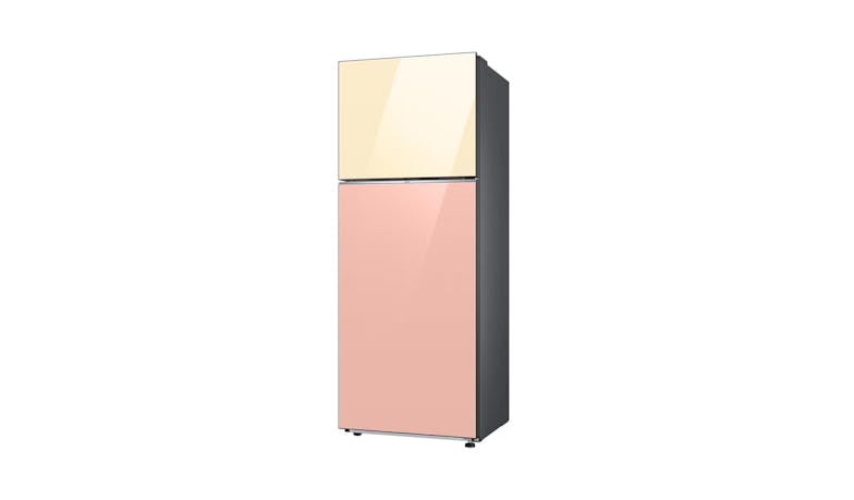 Samsung Bespoke 476L Top Mount Refrigerator - Clean Peach with Top Clean Vanilla (RT-47CB66448JME)