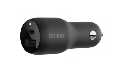 Belkin BoostCharge 25W Dual Car Charger with PPS - Black