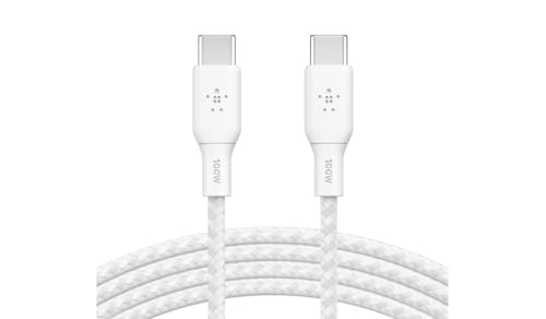 Belkin BoostCharge 2m 100W USB-C to USB-C Cable - White