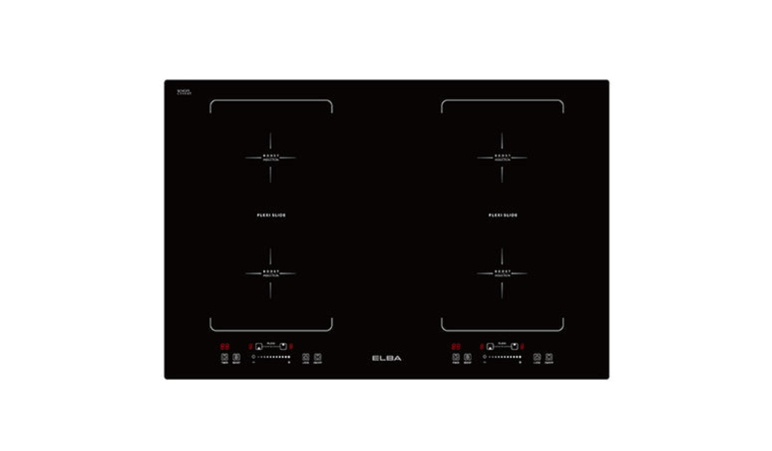 Elba 4 Cooking Zones Built-in Flexi Induction Cooker EIC-K7094FZ (BK)