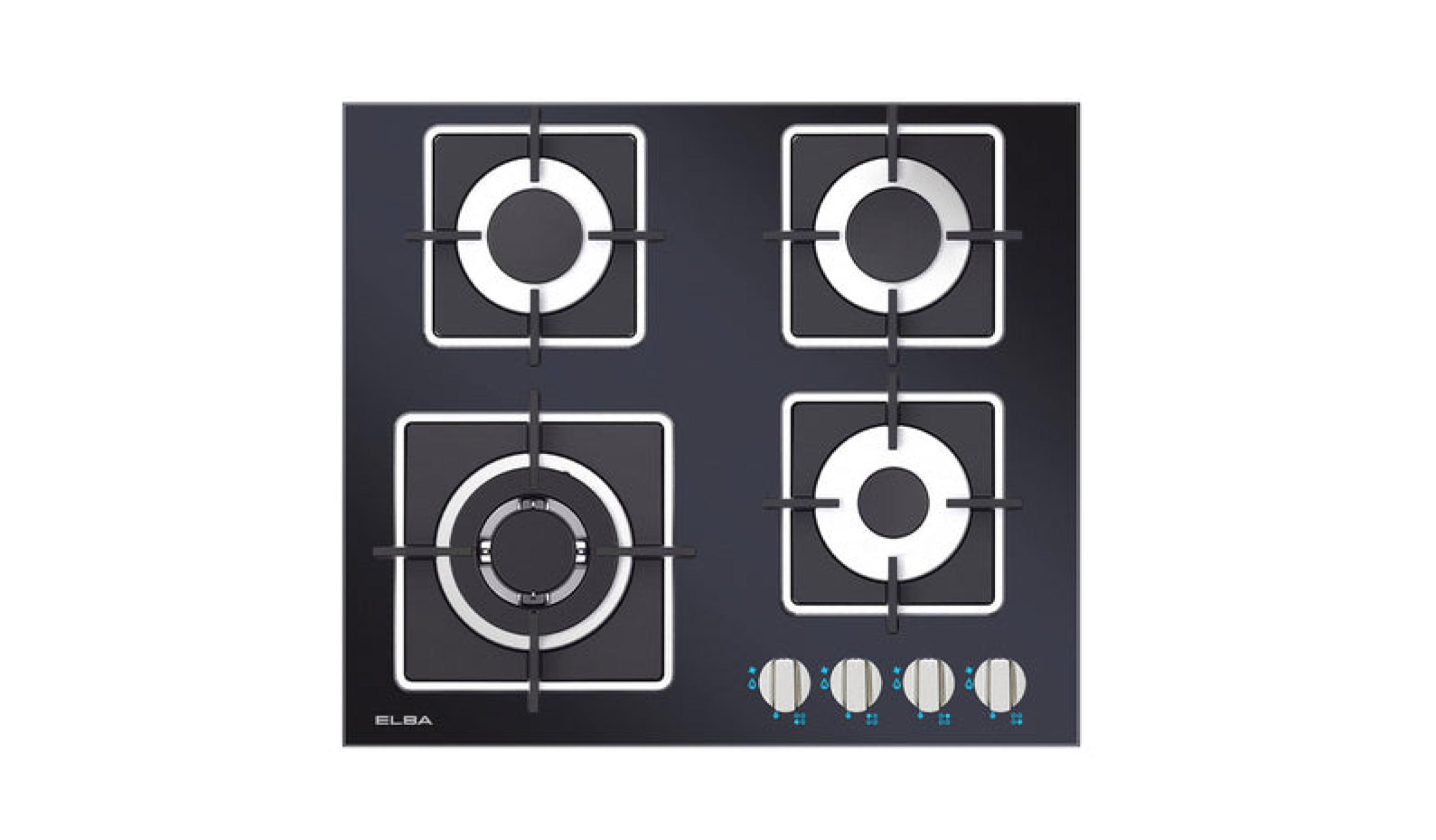 Elba Four Burners Built-in Glass Hob EGH-G6404G(BK)