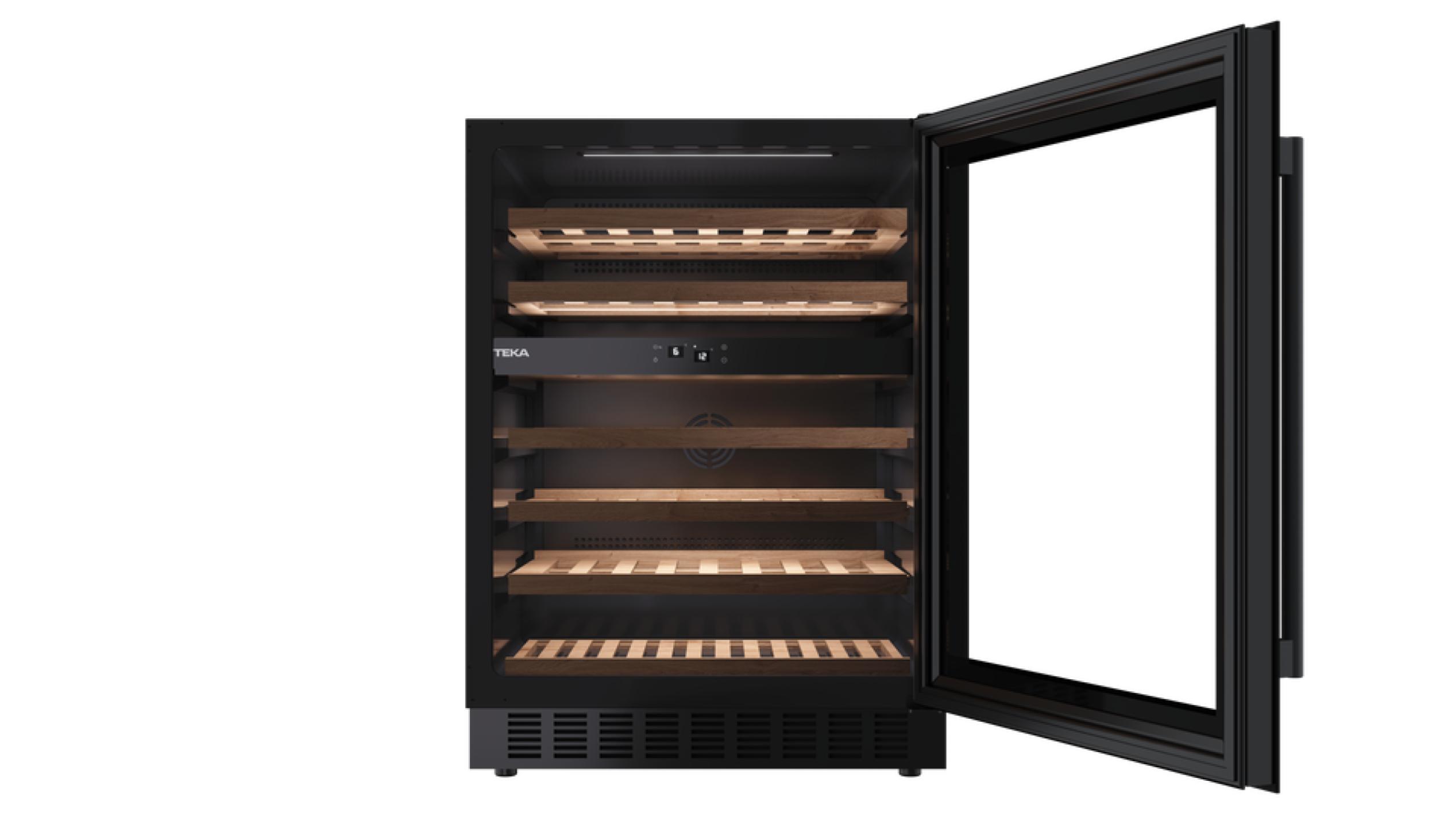 Teka 46Bottle Free Standing Wine Chiller (RVU20046GBK) Harvey