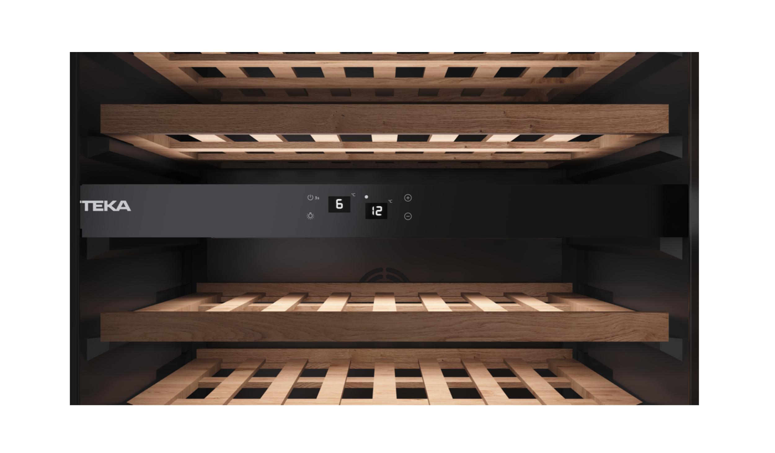 Teka 46Bottle Free Standing Wine Chiller (RVU20046GBK) Harvey