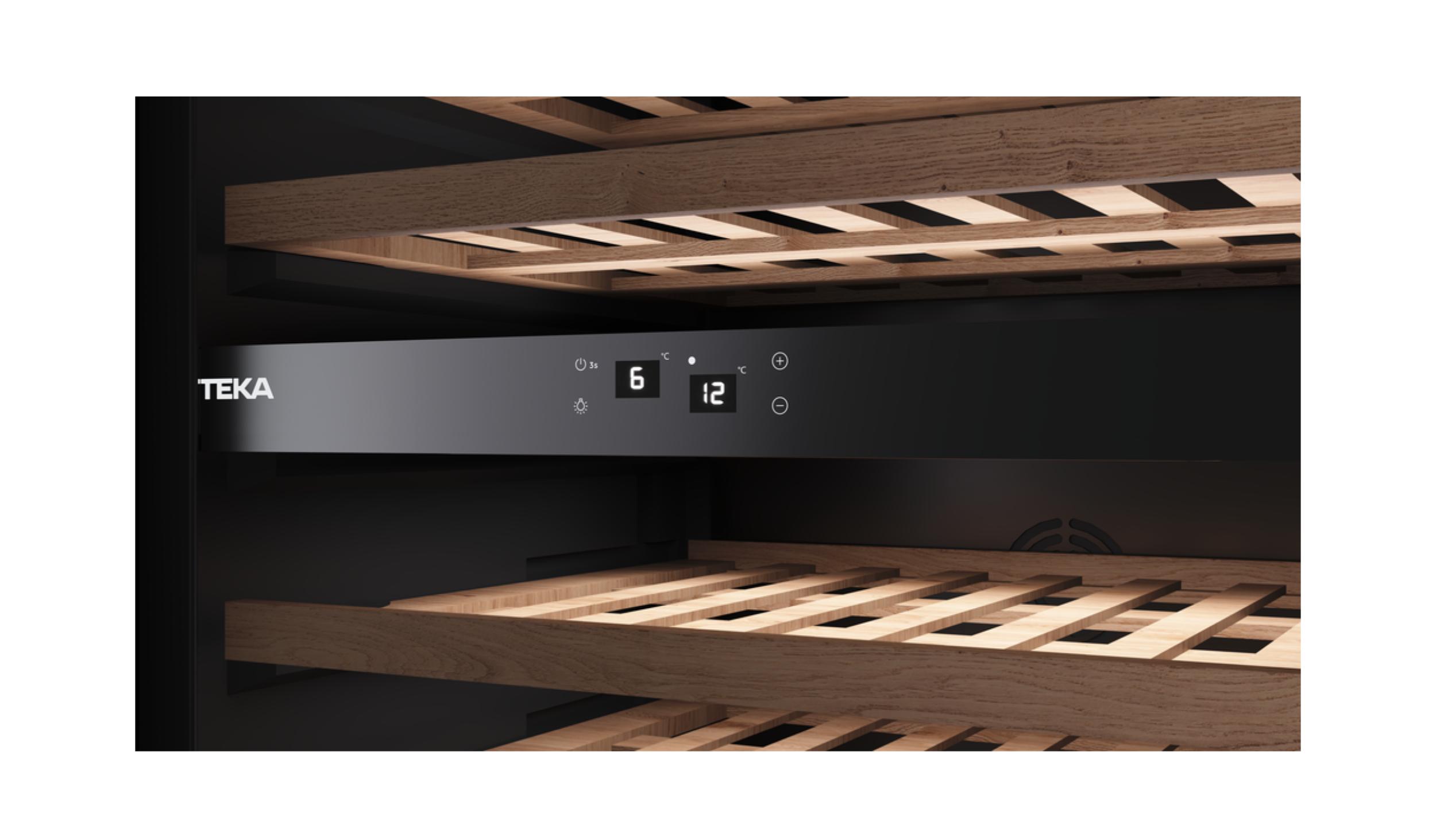 Teka 46Bottle Free Standing Wine Chiller (RVU20046GBK) Harvey