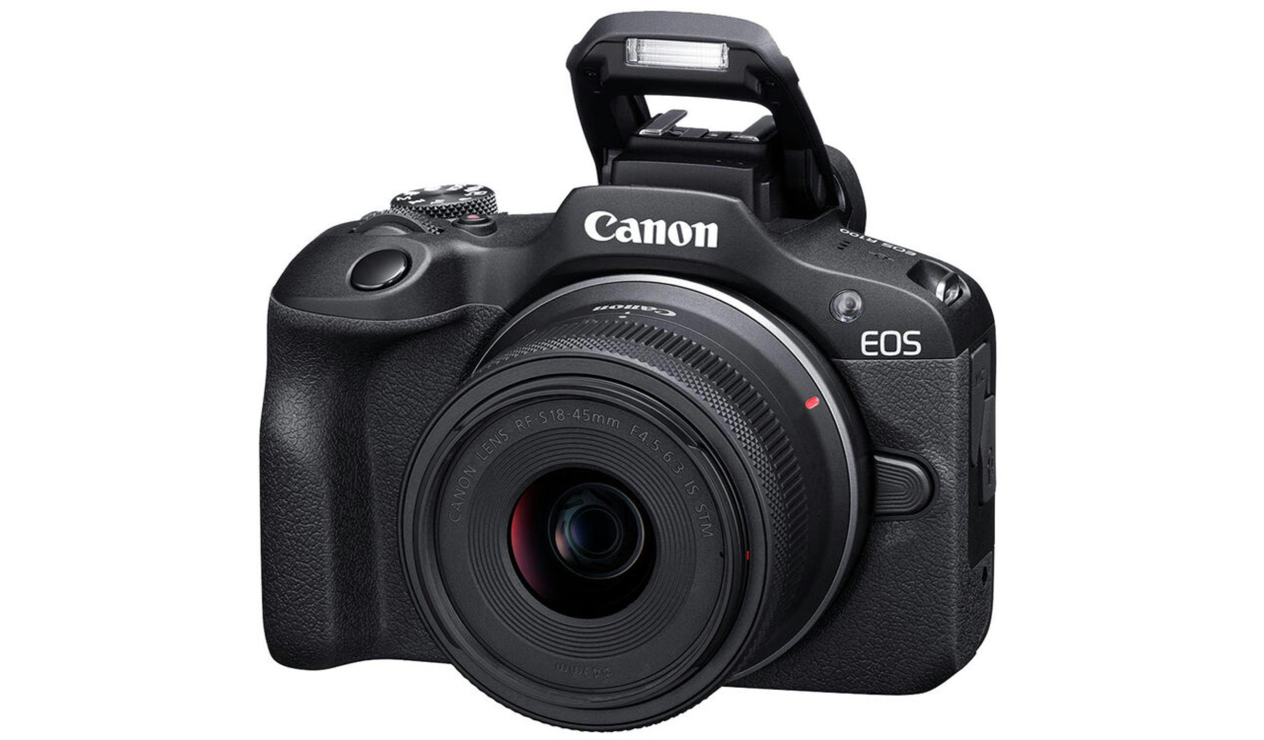 Canon EOS R100 APS-C Mirrorless Camera with 18-45mm Lens Black