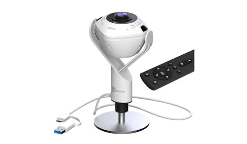J5 Create JVU368 360° AI-Powered Webcam with Speakerphone