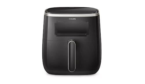 Philips Airfryer 5.6L with Digital Window and Rapid Air Technology - Black (HD9257/80)