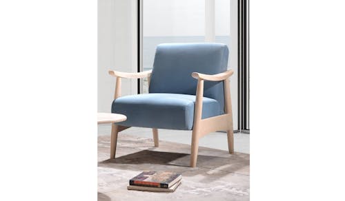 Talia 1-Seater Wooden Arm Chair - Blue.jpg
