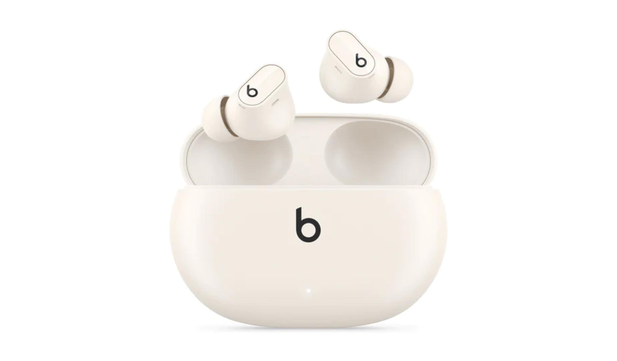 NWT Beats store Studio Buds white active noise canceling feature