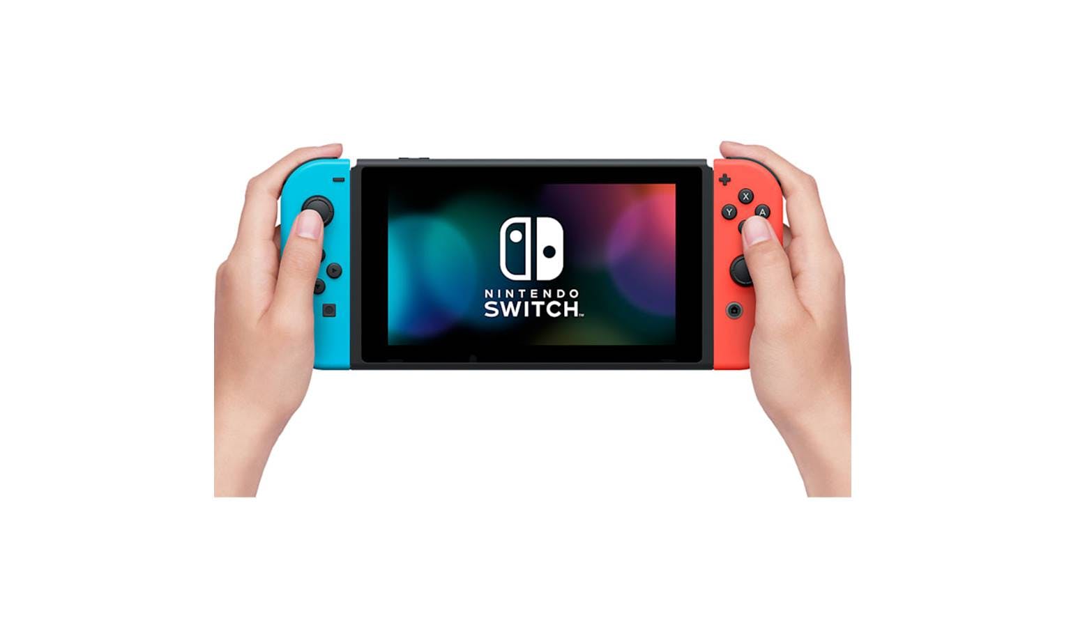 Nintendo Switch with Neon Blue + Neon Red Joy-Con (NTD-HAD-S-KABAH