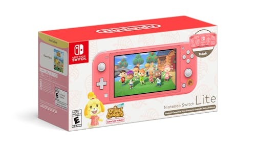Nintendo Switch Lite Coral - Animal Crossing Special Edition (NTD-HDH-S-PBZEA-MYS)