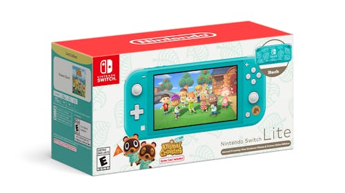 Nintendo Switch Lite Turquoise - Animal Crossing (NTD-HDH-S-BCZEA-MYS)