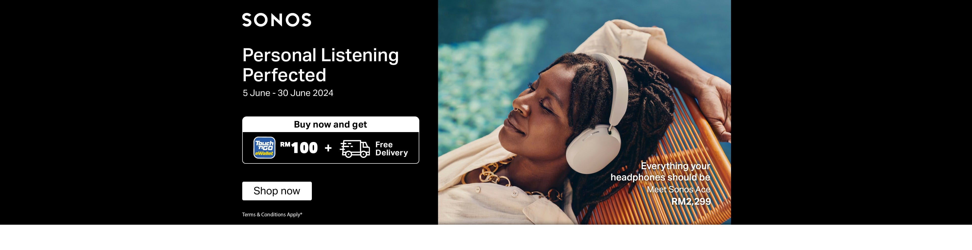 Sonos Ace Wireless Headphones Promotion