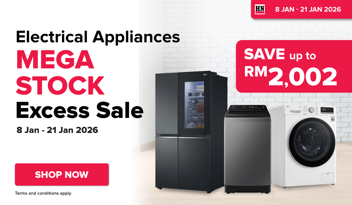 Electrical Appliance Mega Stock Excess Sale (8 Jan - 21 Jan 2025) - Promo Banner
