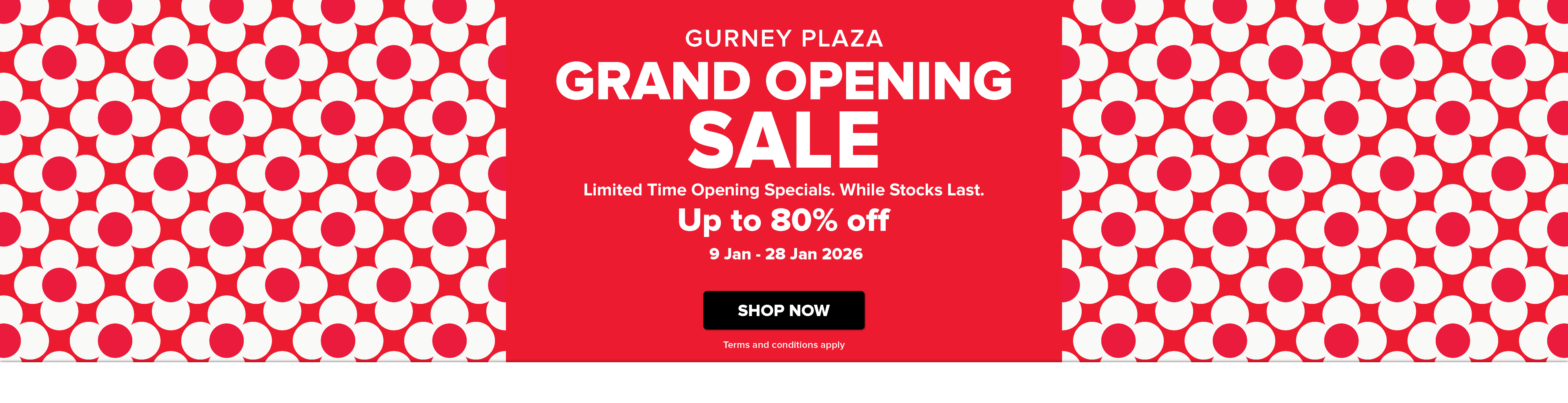 Gurney Plaza Store Grand Opening Sale (9 Jan - 28 Jan 2026) - Homepage Desktop