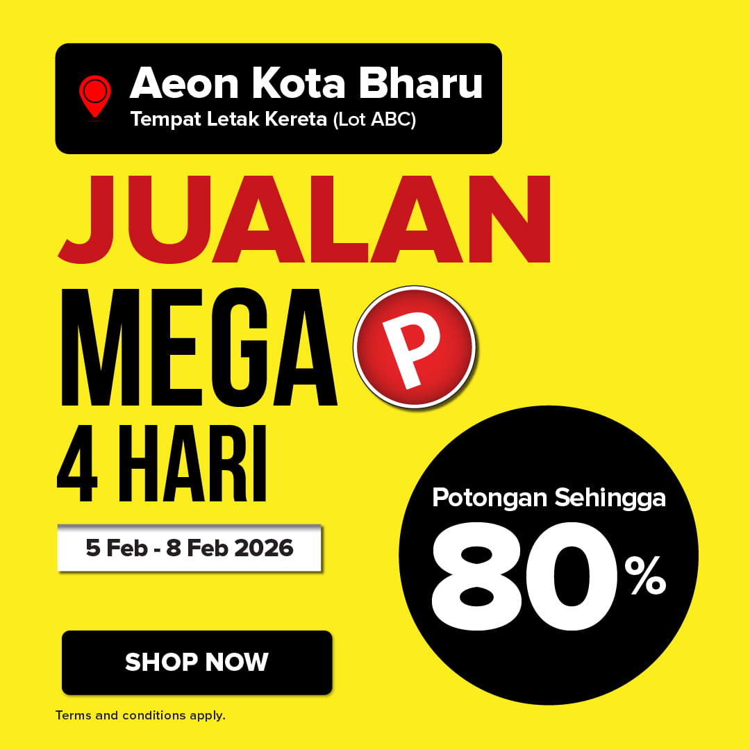 Aeon Kota Bharu Jualan Mega 4 Hari (05 Feb - 08 Feb 2026) - Homepage Mobile