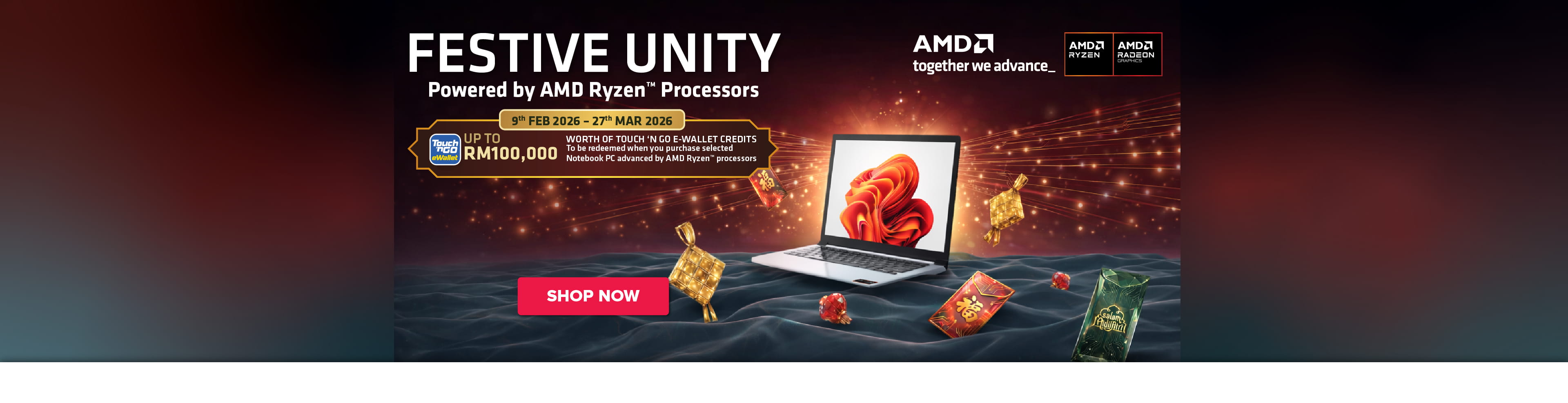 Festive Unity Powered by AMD Ryzen™ Processors Homepage Desktop