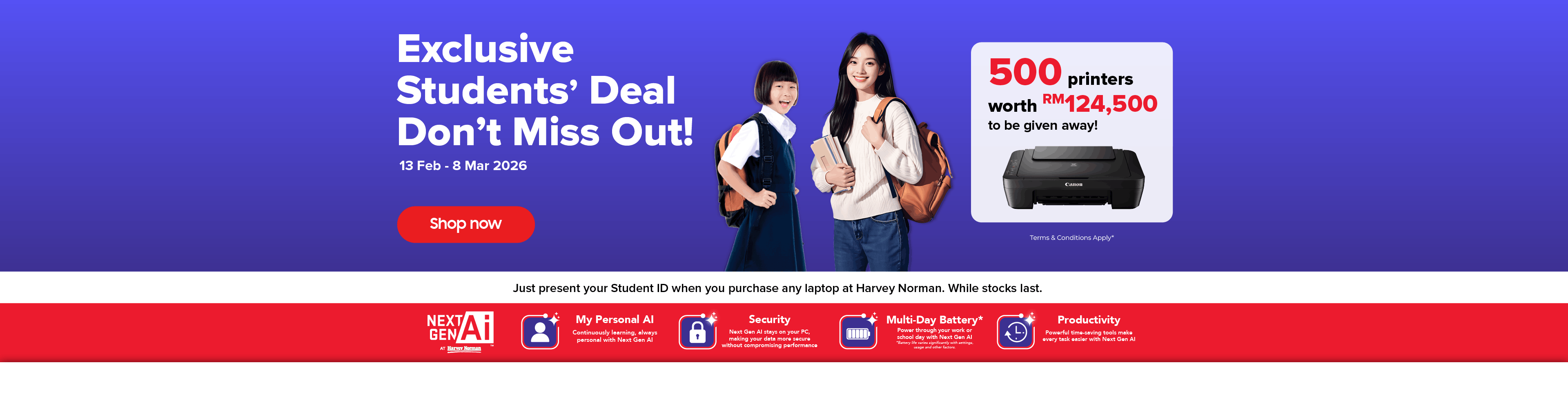 Exclusive Students Deal