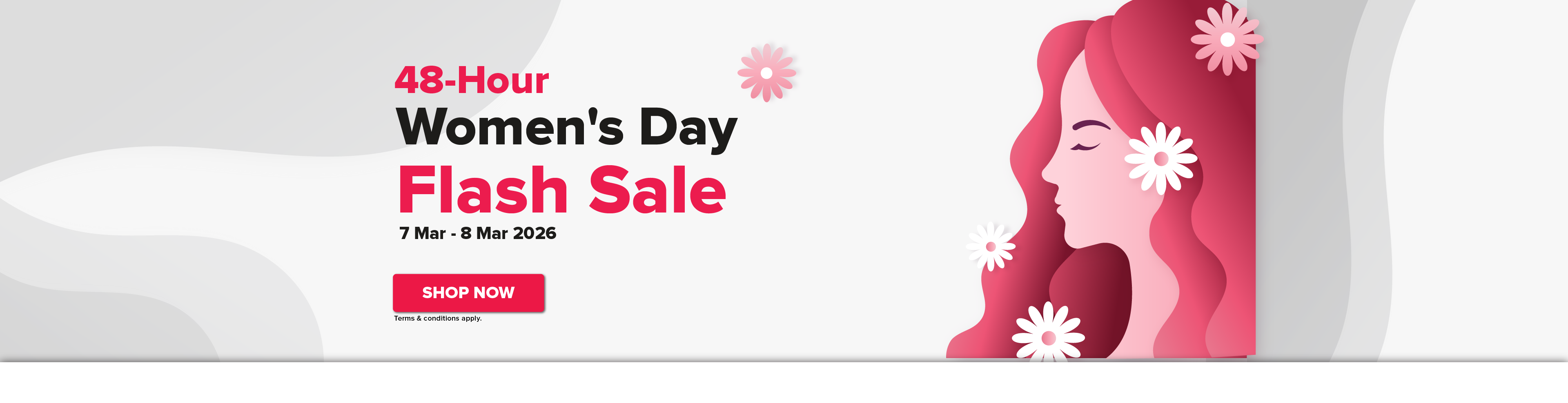 48-Hours Women's Day Flash Sale