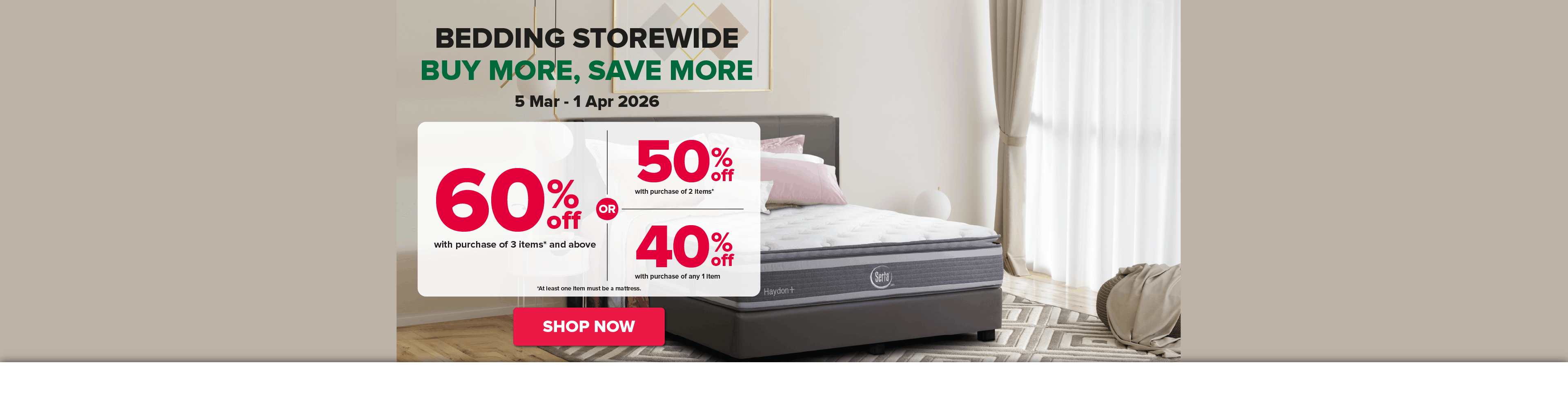 Bedding Storewide - Buy More, Save More