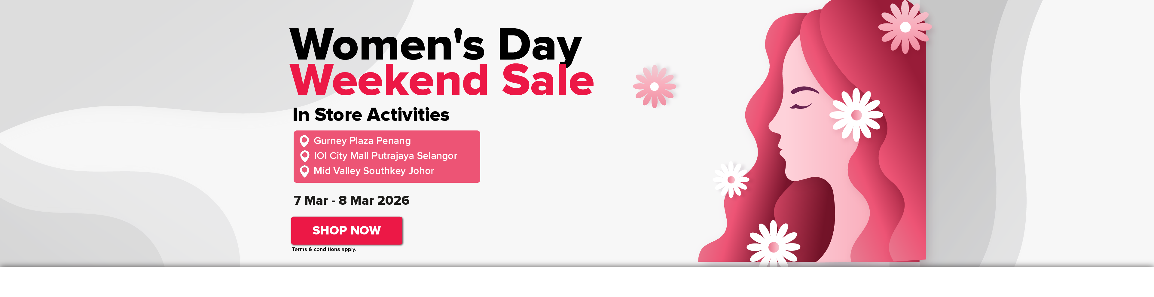 Gurney Plaza, IOI, Southkey Women's Day Activities In store