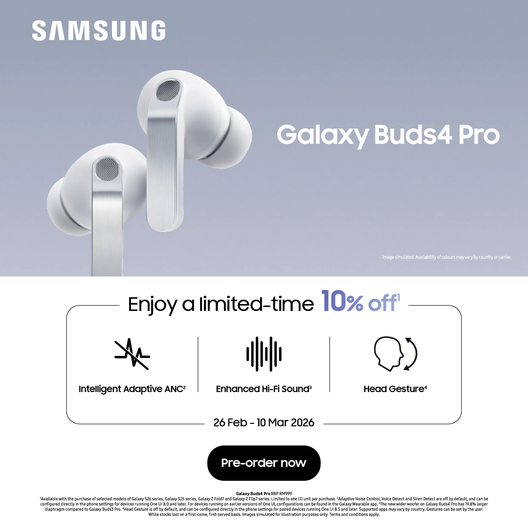 Samsung Galaxy Buds 4 Series Pre-order (26 Feb - 10 Mar 2026) - Homepage Mobile