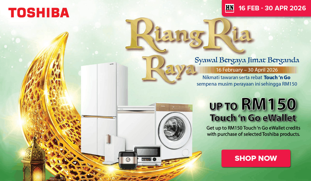 Toshiba Riang Ria Raya (16 Feb - 30 Apr 2026) - Promo Banner